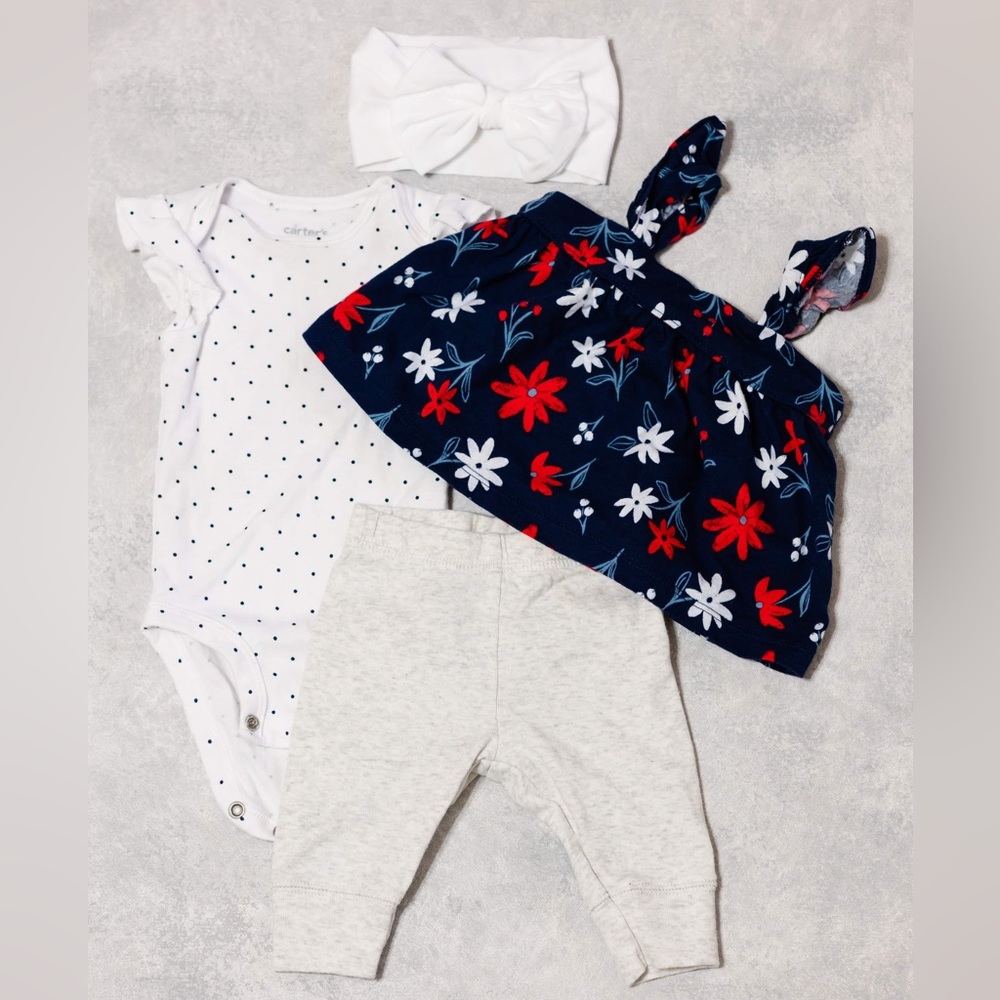 Bundled baby girl 3 month outfit